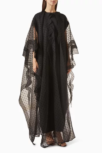 Overlay Abaya in Organza
