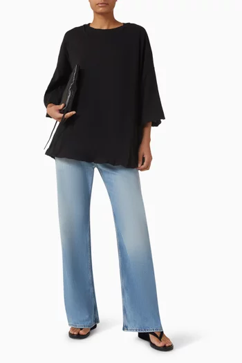 Wide-leg Jeans in Denim