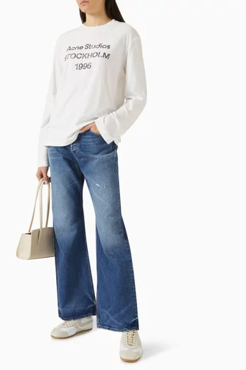 Logo T-shirt in Cotton & Hemp