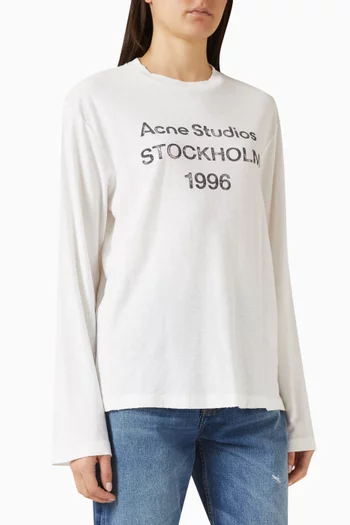 Logo T-shirt in Cotton & Hemp