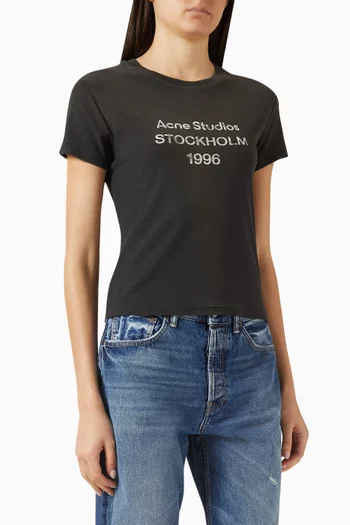 Logo T-shirt in Cotton & Hemp