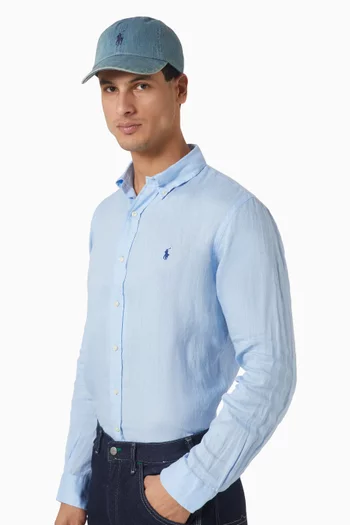 Polo Pony Cap in Denim