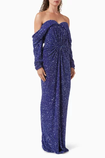 Ammuri Embellished Off-shoulder Dress
