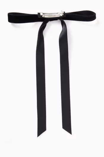 مشبك عايدة بتصميم عقدة مخمل