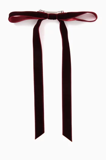 مشبك عايدة بتصميم عقدة مخمل