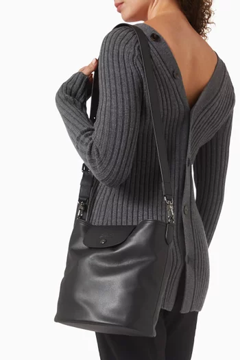 Medium Le Pliage Xtra Shoulder Bag in Leather