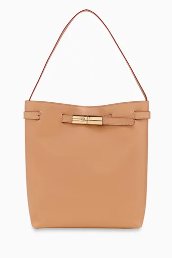 Large Le Roseau Smart Shoulder Bag in Leather