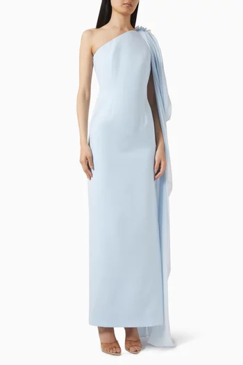 فستان آينور طويل بكتف مكشوف