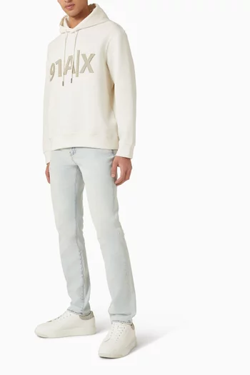 AX Logo Hoodie in Cotton-jersey