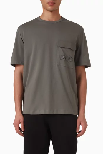 Ninety One Logo T-shirt in Cotton