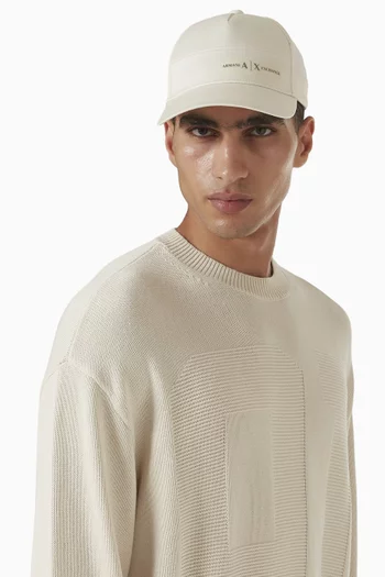 كاب برقعة شعار الماركة قطن تويل