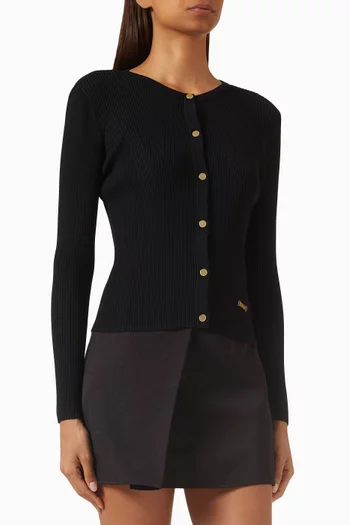 كارديغان بشعار الماركة مزيج رايون