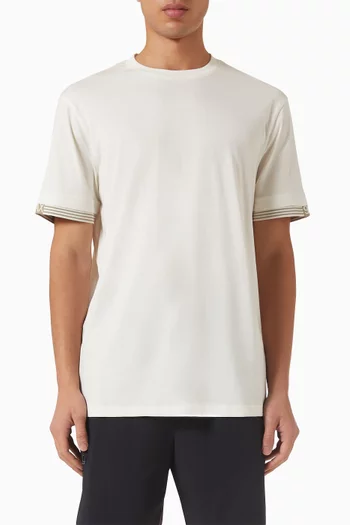 تي شيرت بشعار الماركة قطن جيرسيه