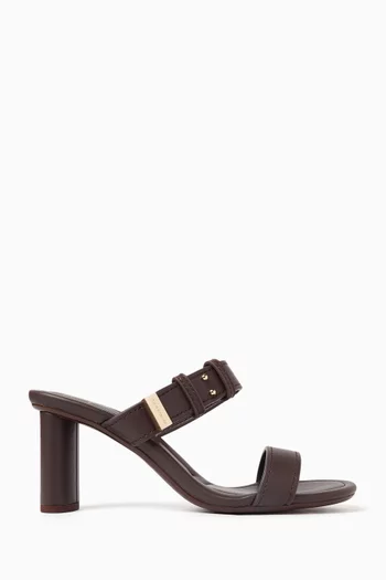 Etoile Mule Heels in Faux Leather