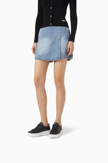 سنيكرز أسفل الكاحل بشعار الماركة جلد بقر