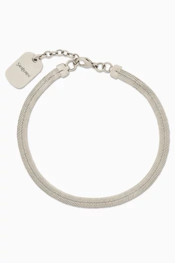 سوار بسلسلة بنقشة هيرنج بون نحاس