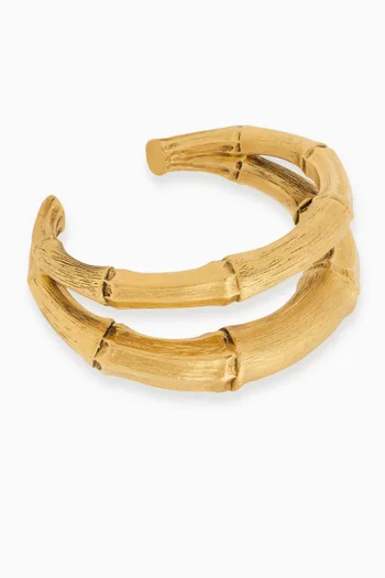 سوار بتصميم بامبو متعدد الطبقات معدن