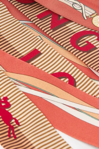 A Toute Allure Bandana Headband in Silk-twill