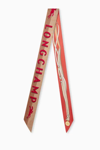 A Toute Allure Bandana Headband in Silk-twill