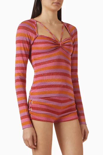 Kanya Striped Top in Viscose Blend