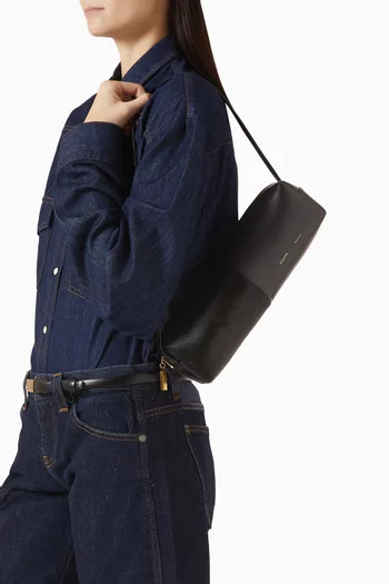 Kye Shoulder Bag in Leather & Calf Hair