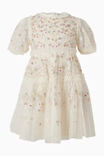 فستان جارلاند مزين بأشرطة