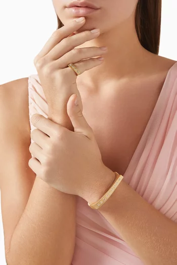 Belle Diamond Bangle in 18kt Yellow Gold