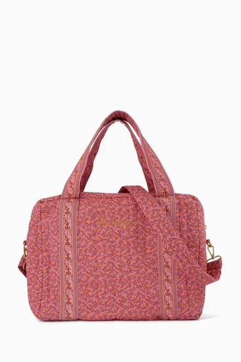 حقيبة يد بنقشة