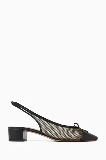 Gioia 35 Slingback Pumps in Mesh