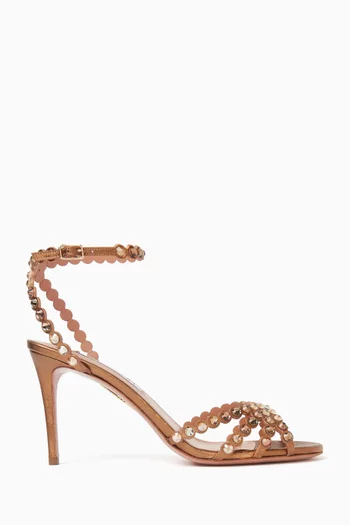 Tequila 85 Sandals in Laminated Nappa Leather