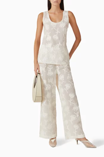 بلوزة كاميسول أزاليا مزيج قطن وجاكار