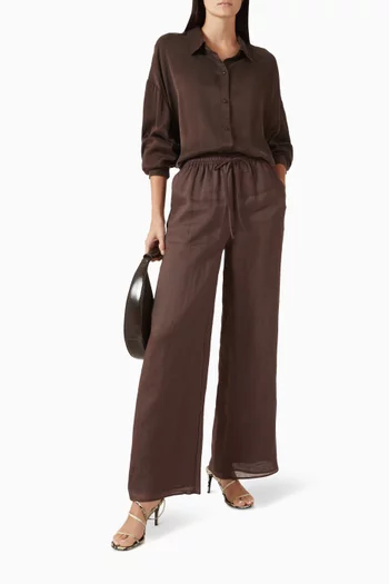 بنطال جيني قماش رامي