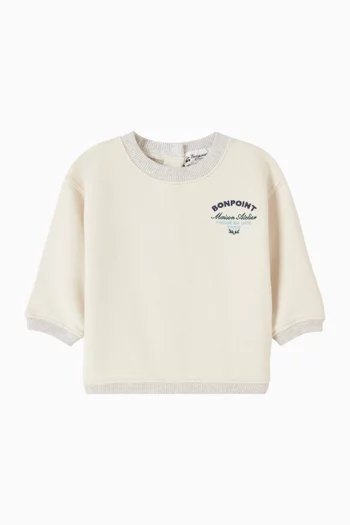 سويت شيرت بشعار الماركة