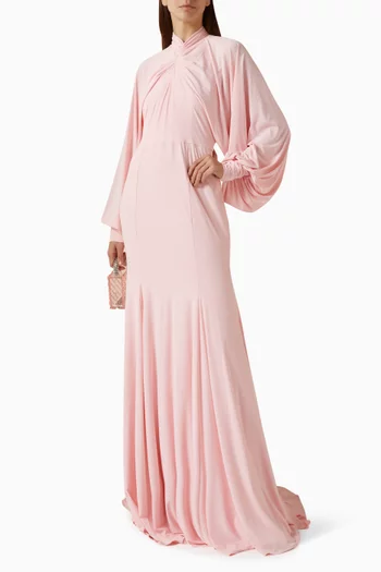 Mera Gathered Dress in Jersey