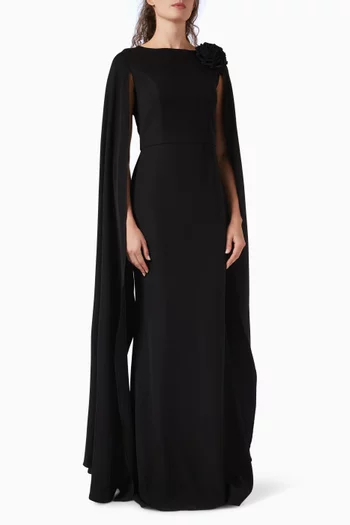 Sera Cape-style Maxi Dress