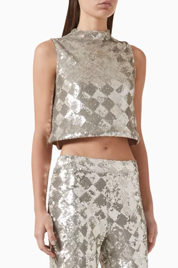 Gwendolyn Sequinned Top