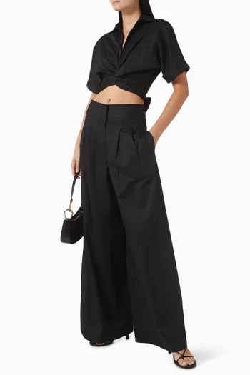 Kora Wrap Top in Cotton