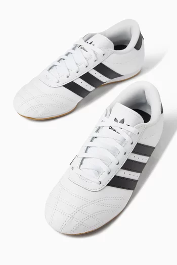 Taekwondo Lace Sneakers in Leather