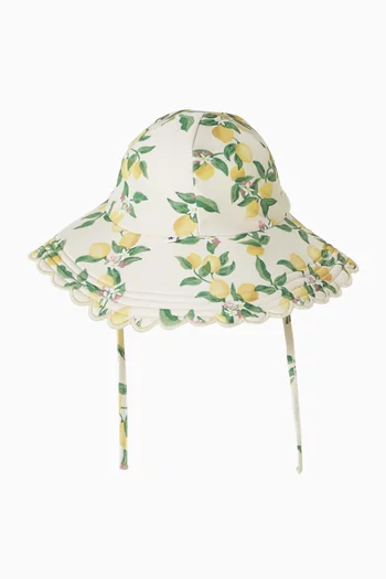 Nuka Citrus-print Hat in Cotton