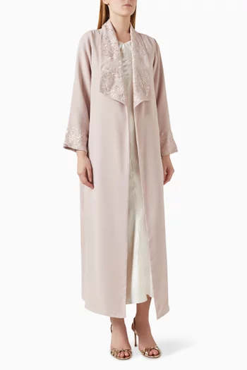 عباية مطرزة كريب إيطالي