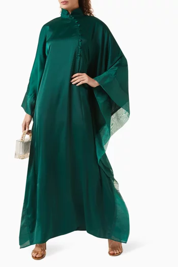 Asymmetric Kaftan in Crepe
