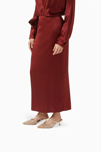 Asael 60 Crystal Mules in Mesh & Metallic Leather