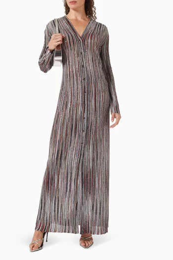 كارديغان طويل منسوج