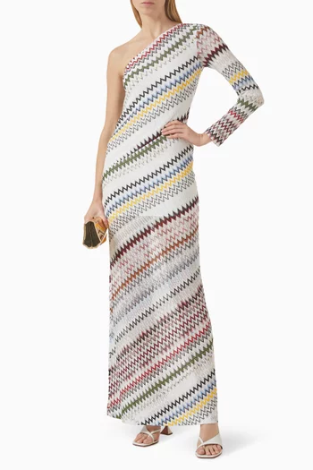 فستان بكتف مكشوف مزيج رايون