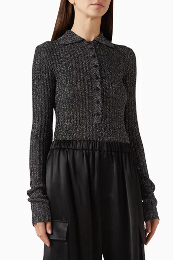 Solana Polo Bodysuit in Wool Blend