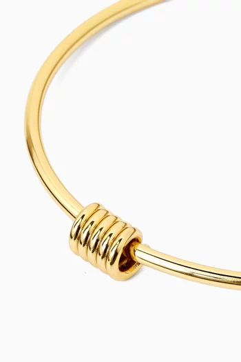 قلادة دنيا آبيا نحاس مطلي ذهب عيار 24