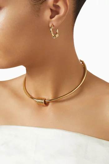 Dunya Apia Necklace in 24kt Gold-plated Brass