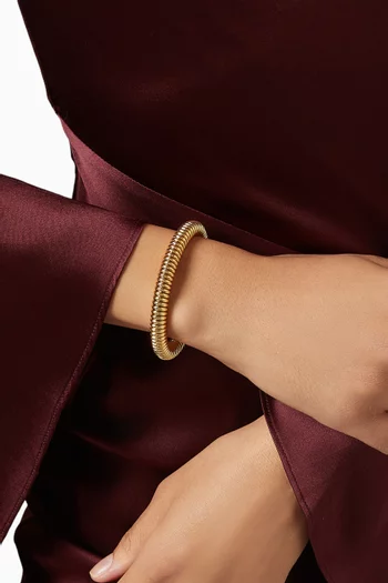 سوار دنيا ماساي نحاس مطلي ذهب عيار 24