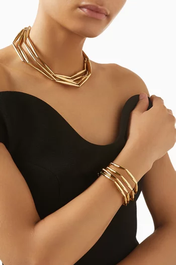 Lumia Helia Necklace in 24kt Gold-plated Brass