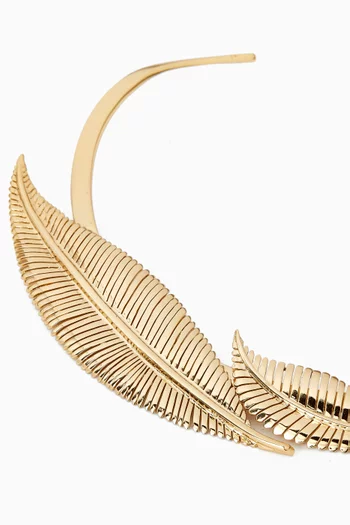 Gentle Whisper Necklace in 24kt Gold-plated Brass